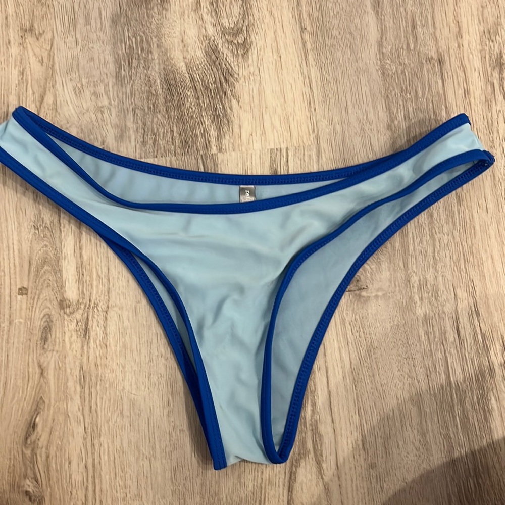 light blue bathing suit bottom